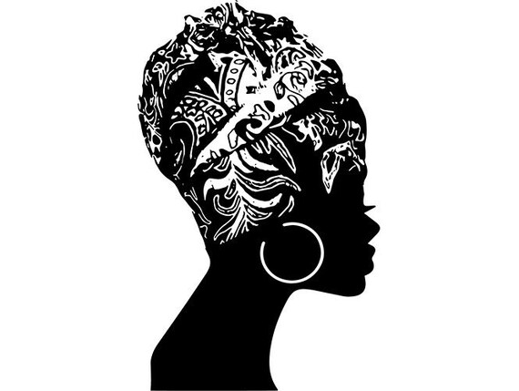 Download Woman Silhouettes Turban Bandanna Head Scarf Wrap Queen ...