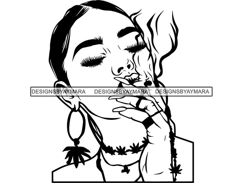 Download Woman Smoking Bong Blunt Weed Cannabis 420 Medical ...