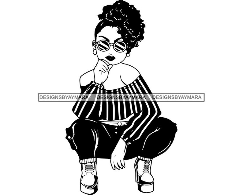 Download Afro Lola Goddess SVG Nubian Queen Fabulous Glamour Woman ...