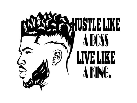 Beard Man King Life Respect Quotes Boss Kingdom Afro Hair Etsy