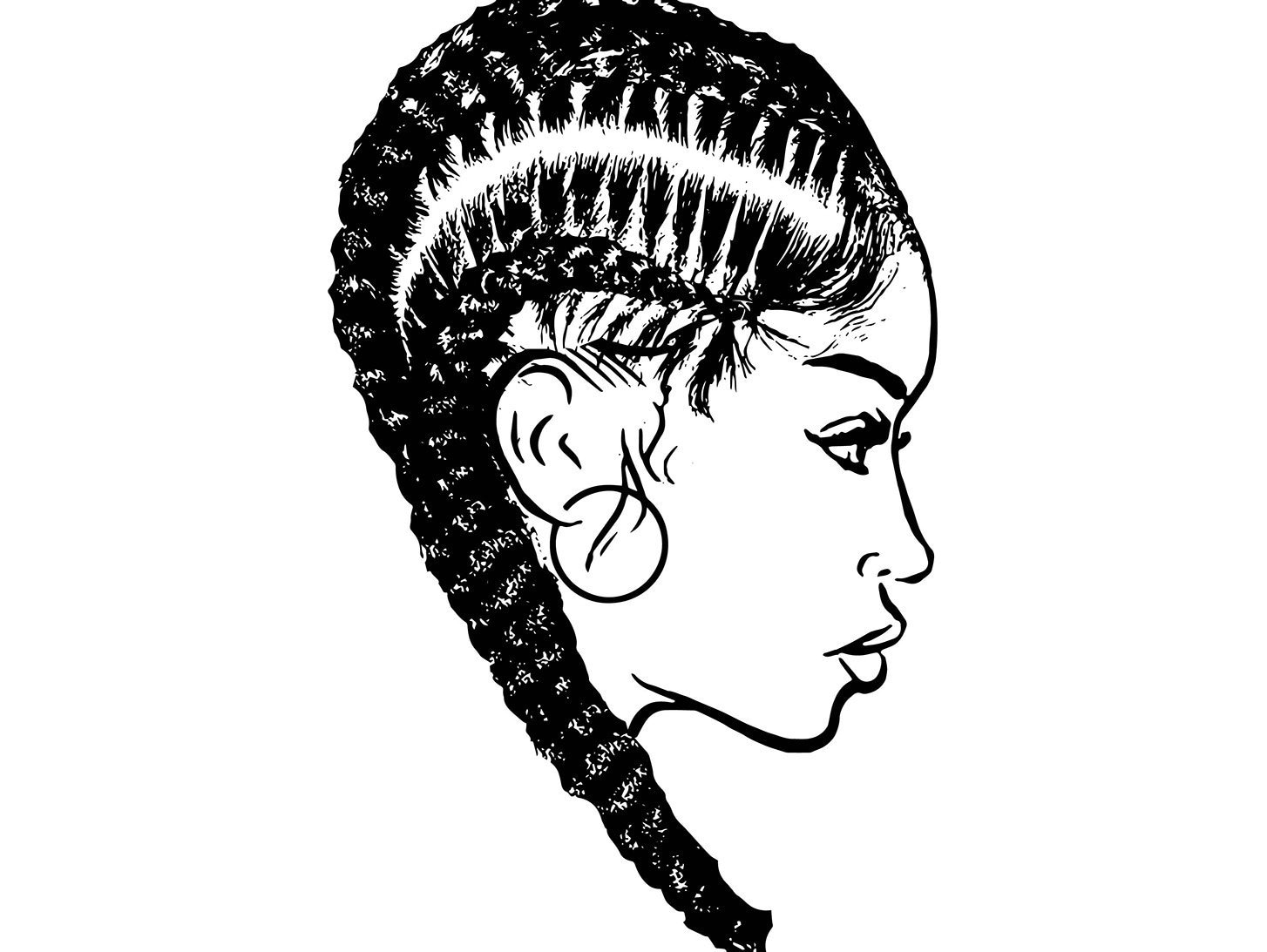 Download Afro Woman SVG Dreads Nubian Princess Queen Hair Beautiful ...