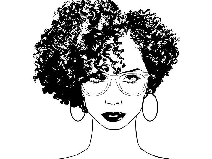 Download Afro WomanHairstyle Nubian Princess Queen Afro Curly Hair ...