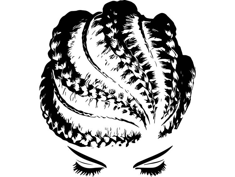 Download Afro Woman SVG Dreads Nubian Princess Queen Hair Beautiful ...