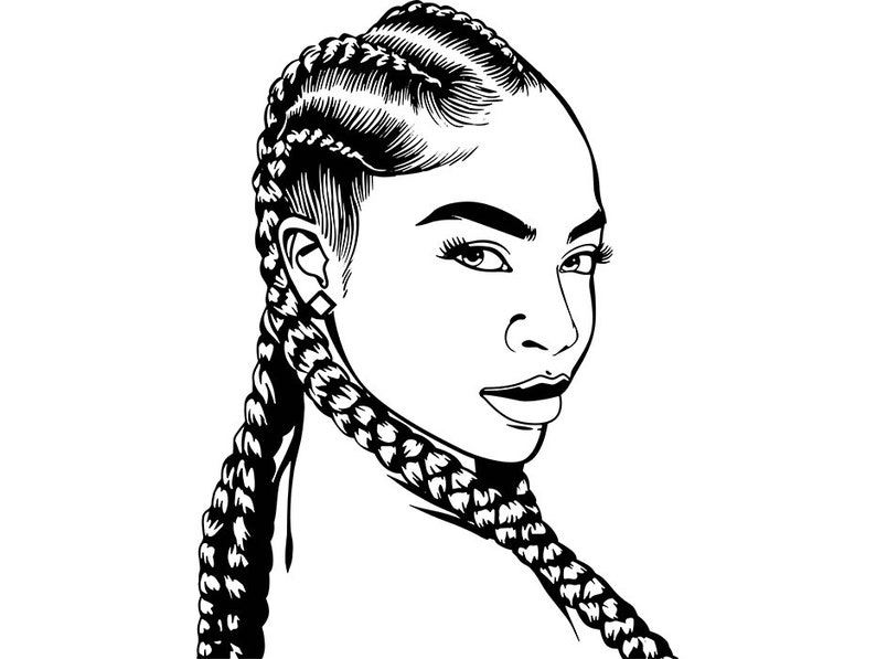 Download Afro Woman SVG Braids Dread Hairstyle Nubian Pretty Lady ...