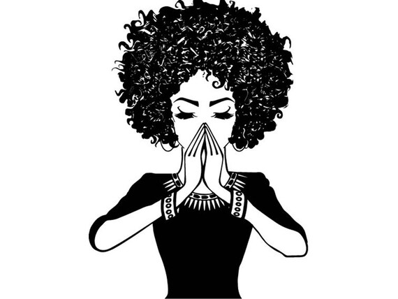 Free Free 290 Svg Black Woman Praying Images Free SVG PNG EPS DXF File