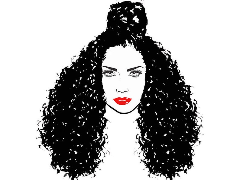 Download Latina Woman Curly Hair Nubian Princess Queen Beautiful | Etsy