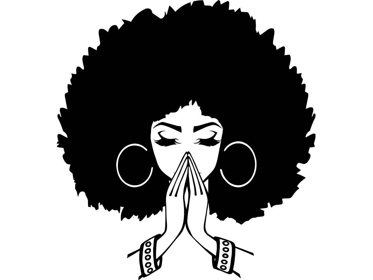 Download Black Women Praying Nubian Princess Queen Afro Hair ...