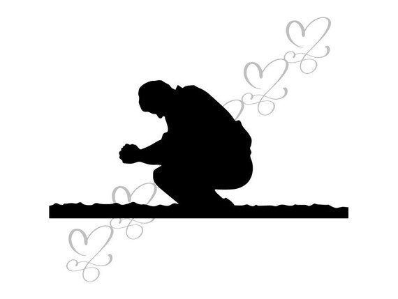 Man Praying Asking God Bible Grace Catholicism Christianity Etsy