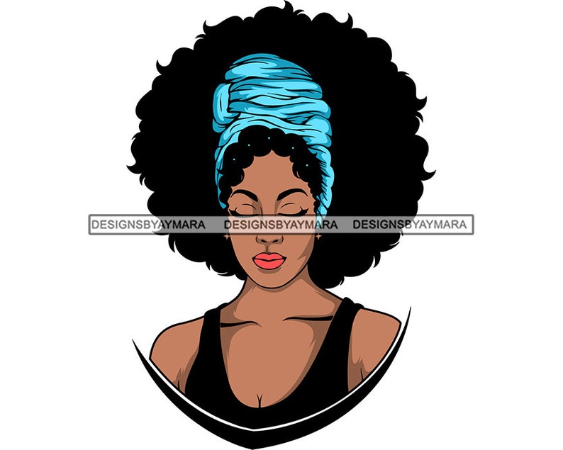 Bundle 9 Afro Woman SVG Turban Head Wrap Scarf Headscarf - Etsy