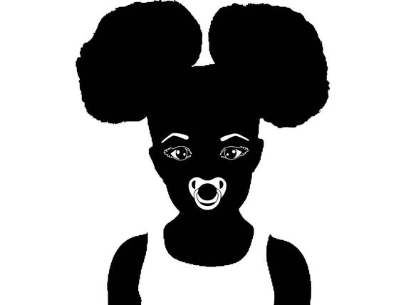 Afro Baby Girl Afro Hair Style Afro Puff Cute Girl Natural Etsy