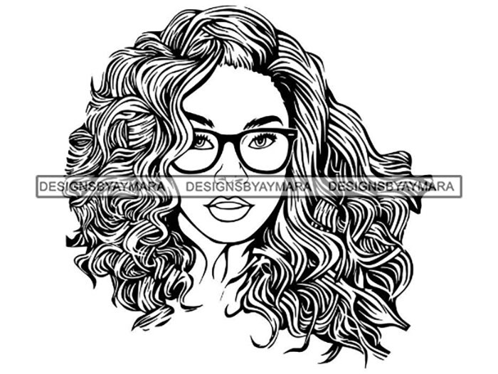 Download Latina Woman Svg Nubian Queen Diva Afro Hair Beautiful African Etsy