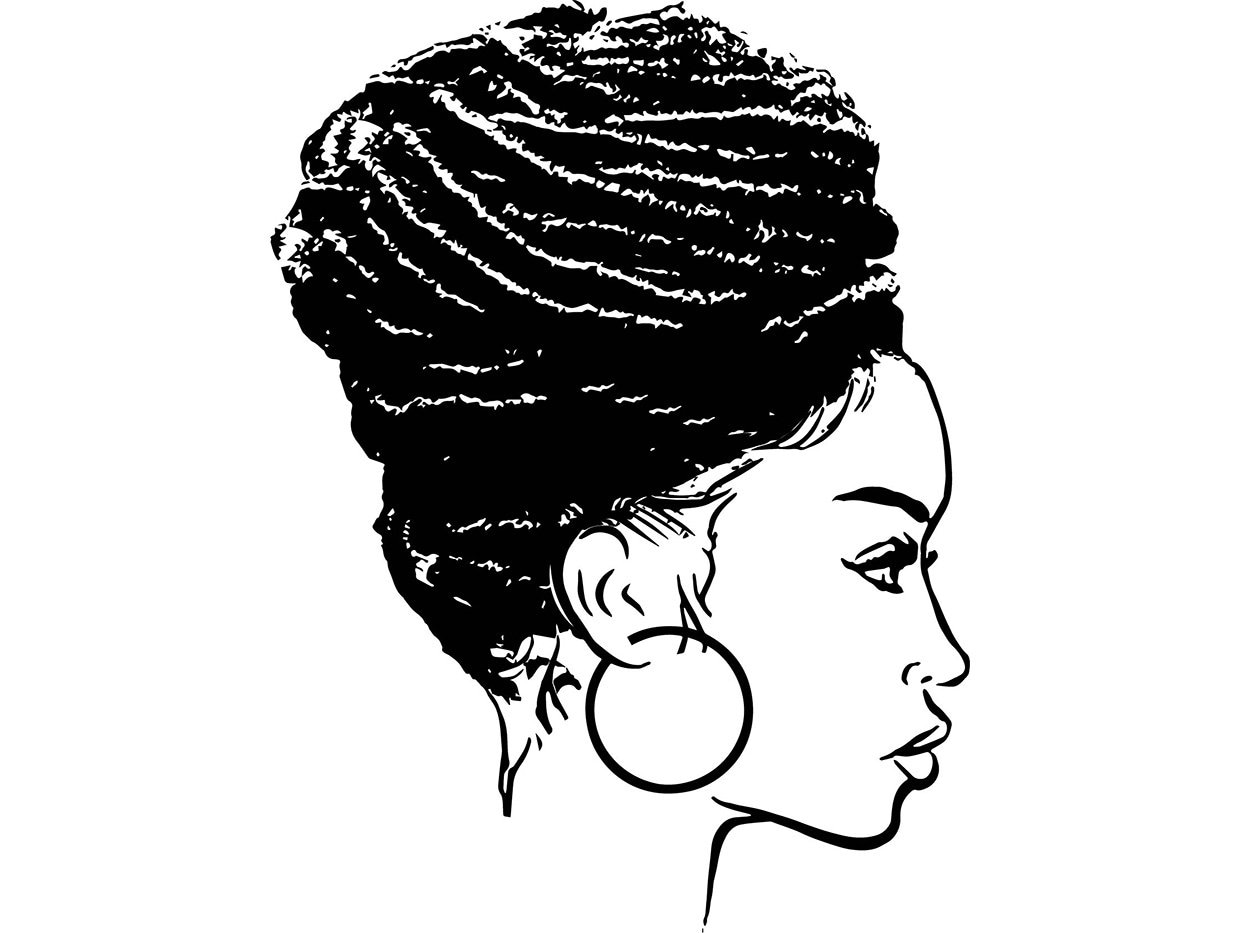 Download Afro Woman SVG Dreads Nubian Princess Queen Hair Beautiful ...