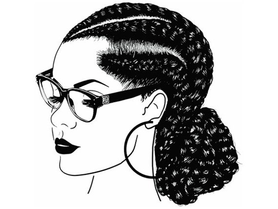 Download Afro Woman SVG Princess Queen Braids Hair Beautiful ...