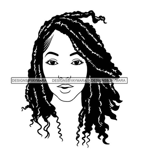 Download Afro Woman Svg Dread Braid Nubian Princess Queen Hair Etsy
