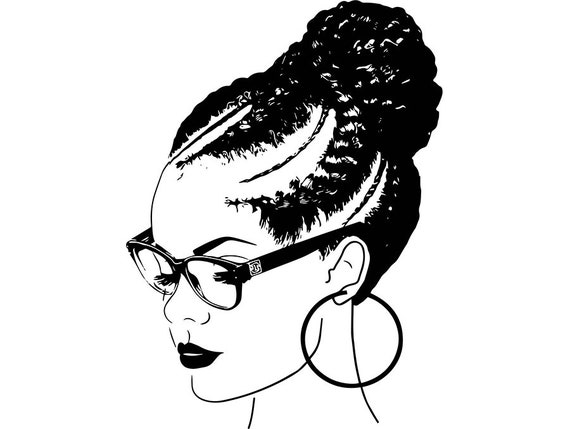 Download Afro Woman SVG Dreads Nubian Princess Queen Hair Beautiful ...