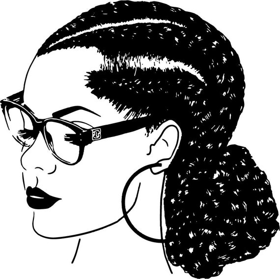Download Afro Woman SVG Princess Queen Braids Hair Beautiful African | Etsy