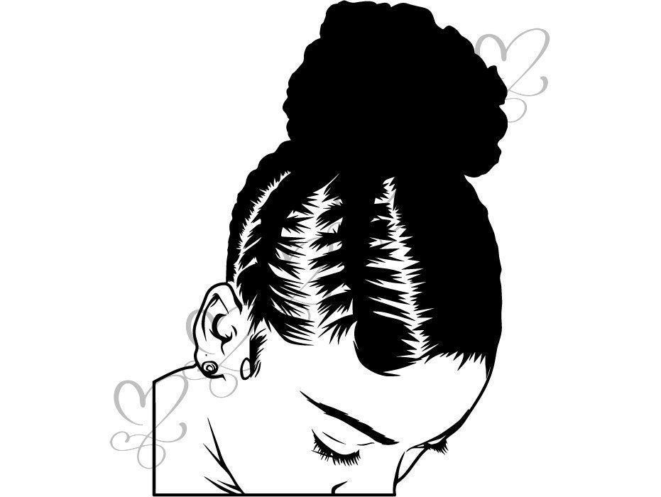 Download Afro Woman svg Nubian Queen Diva Braid Hair Beautiful African | Etsy