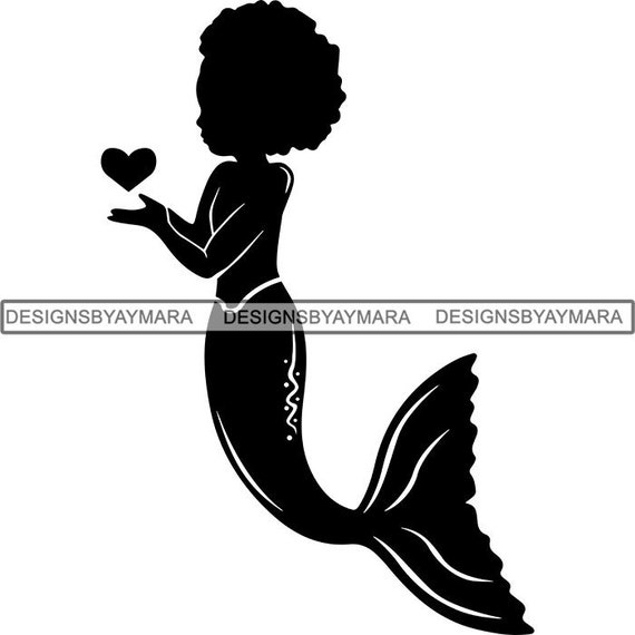 Free Free Afro Baby Mermaid Svg SVG PNG EPS DXF File