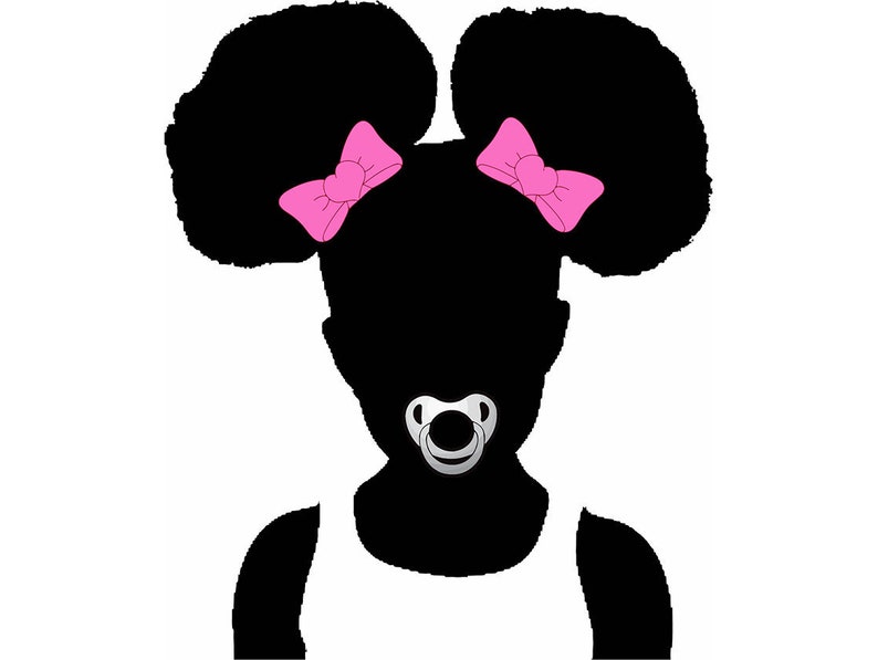 afro puff baby png