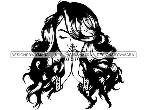 Download Latina Woman Praying God Religion Nubian Diva Princess Queen Etsy