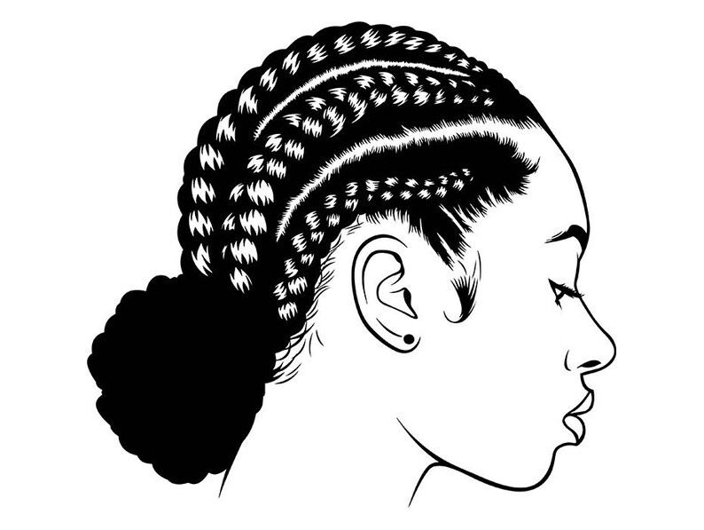 Download Afro Woman svg Princess Queen Braid Hair Beautiful African ...