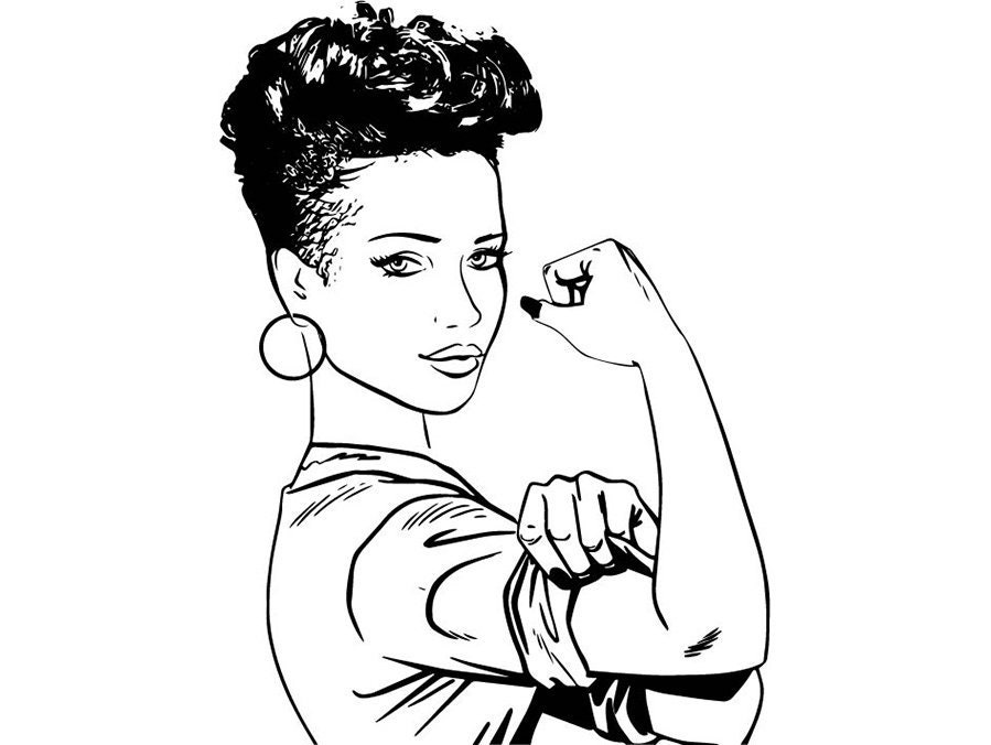 Download Black Strong Woman Power Nubian Princess Queen Afro Hair ...