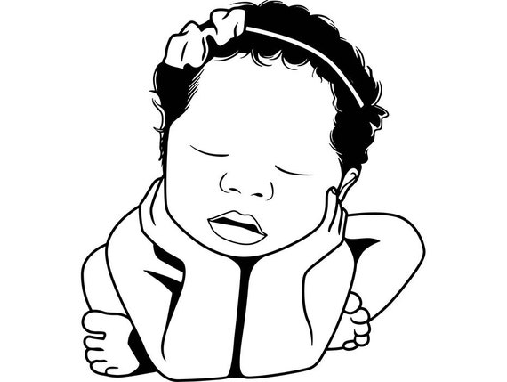 Afro Baby Girl Afro Hair Style Afro Puff Cute Girl Natural Etsy