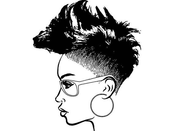 Afro Womanshort Hairstyle Nubian Princess Queen Natural Hair Etsy