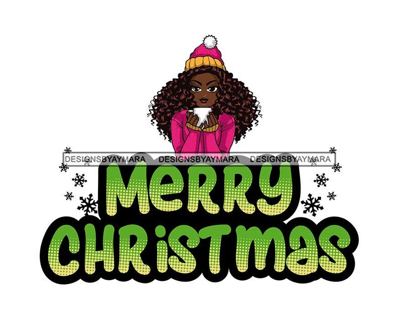 Download Afro Lola Winter Christmas SVG Quotes Queen Melanin ...