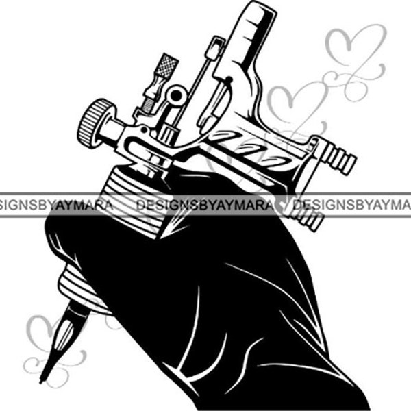 Machines Tatouage Machine tatouage alternative style de vie art et artisanat . Svg. Eps. PNG Vector Clipart Téléchargement numérique Cricut Cut Cut Cut