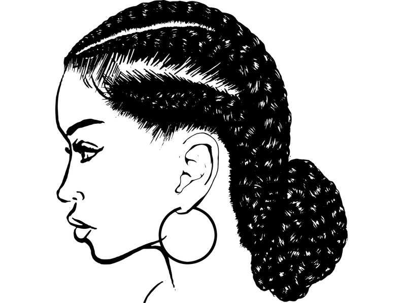 Download Afro Woman SVG Dreads Nubian Princess Queen Hair Beautiful ...