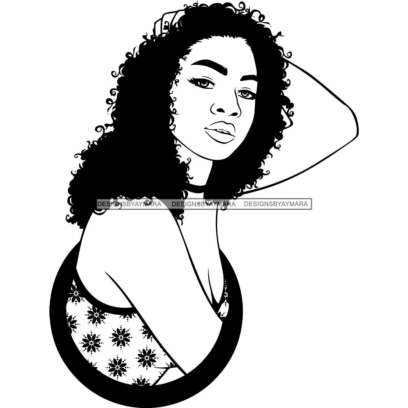 Download Afro Latina Woman SVG Goddess Queen Melanin Popping Nubian ...