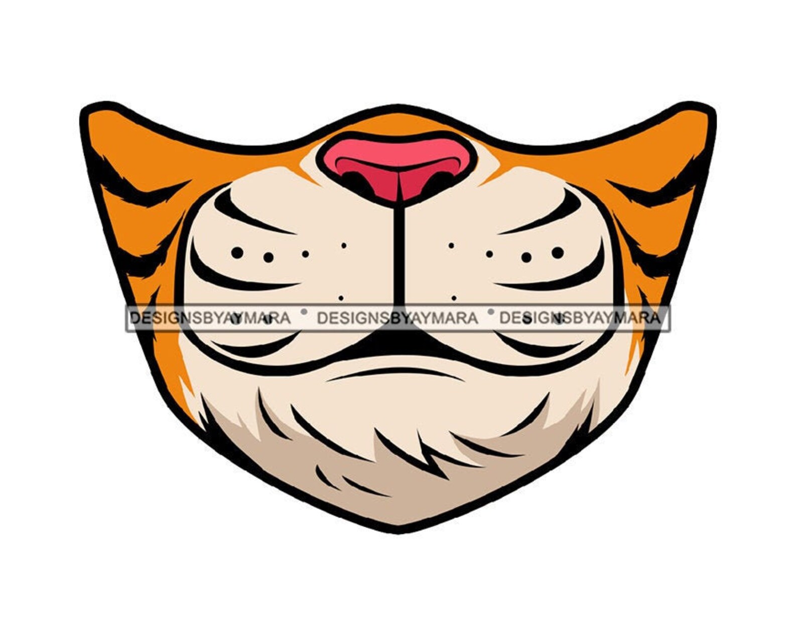 Funny Half Face Comic Cute Designs for Mask Unique Bizarre Etsy