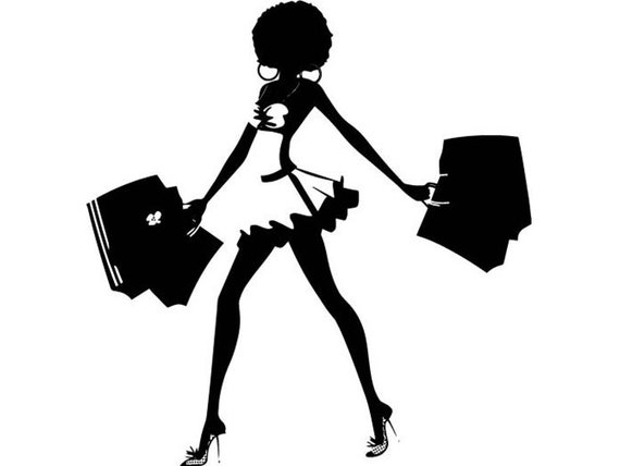 Schwarze Königin Frau Silhouette Afro nubische Prinzessin Mode | Etsy