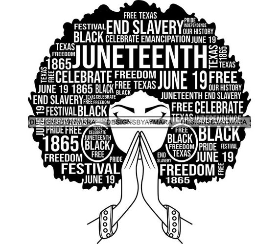 Download Juneteenth SVG Quotes Afro Woman Praying Files For Silhouette | Etsy