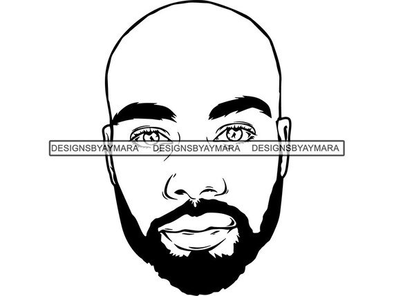 Man Beard Man Hairstyle King Life Respect Boss Afro Hair Etsy