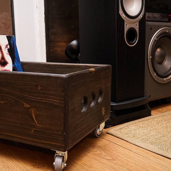Audiophile LP Kiste | Audiophile Geschenkidee | Vintage aussehende Stereoanlagen | Home Audio HiFi Dekor | Heimkino Dekor