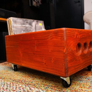 Music Room Decor | Wooden Studio Accessories | Music Production Storage | Boys Dorm Room Decor | Man Cave Decor | Vinyl Record Decor