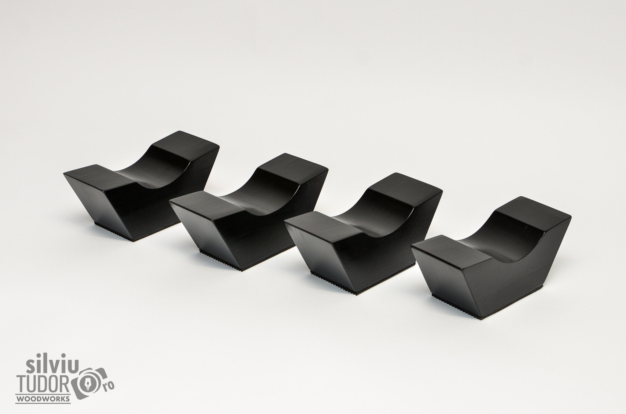 Audio File Cable Risers Set of Hifi Audiophile Cable Risers | Wooden Supports for Lifting Power ...