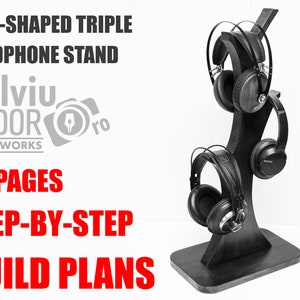 PLANS Tree Shaped Triple Headphone Stand Step by Step Comprehensive