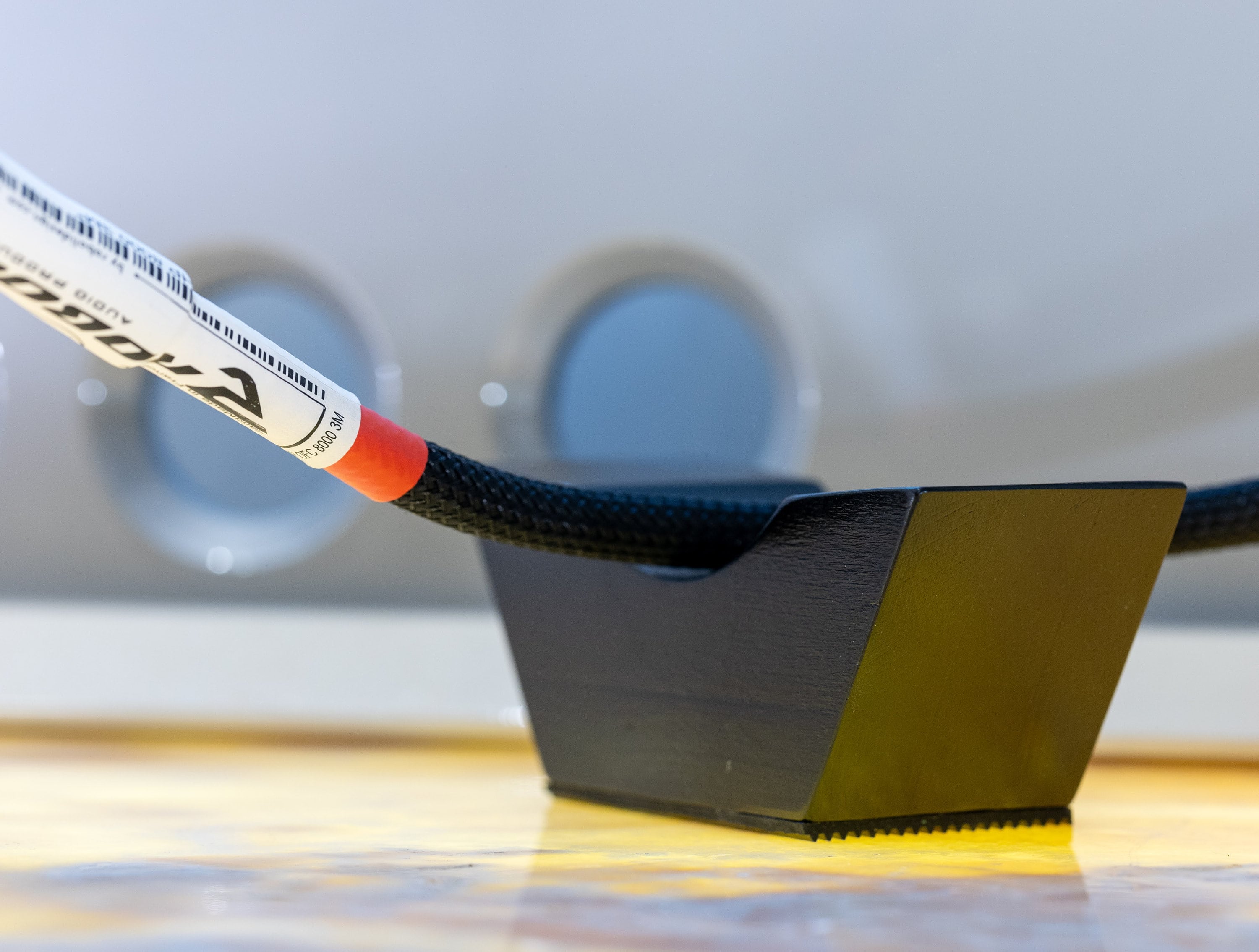 Set of Hifi Audiophile Cable Risers | Wooden Supports for Lifting Power ...