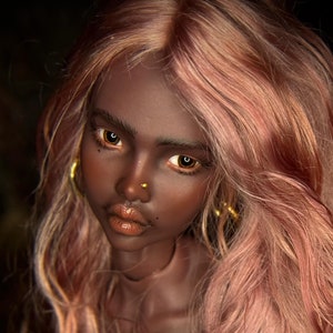 1/4  1/3 plus size dark skin tone curvy BJD  doll