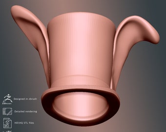 3d model hat for BJD doll from Alice madness returns STL file for 3d printing