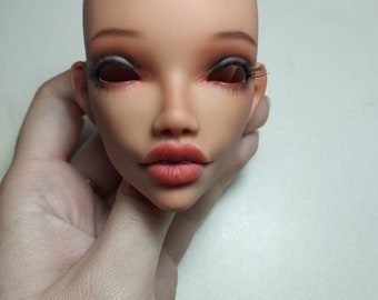 3d model STL file BJD Doll head with cap for 3d printing