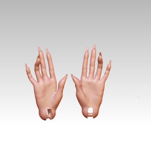 3d model wrist BJD doll STL file for 3d printing