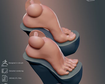 3d model  sole for shoes BJD doll for 3d printer