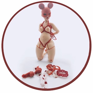 3d printed plus size  resin BJD  doll with accessories