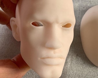 Cabeça de Boneco BJD Masculino Modelo 3D: Arquivo STL para Impressão 3D (Download Digital)