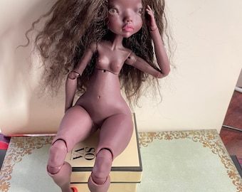 Bambola BJD tono scuro della pelle 1/6