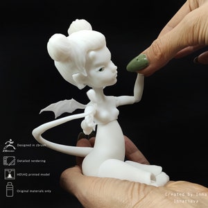 3d printed BJD  succubus doll